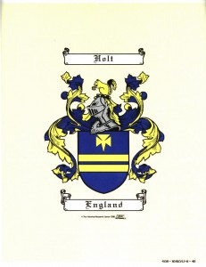 The Holt Coat of Arms